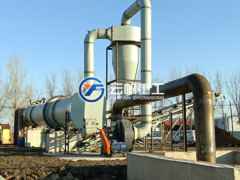 盤錦市大洼區育苗土滾筒烘干